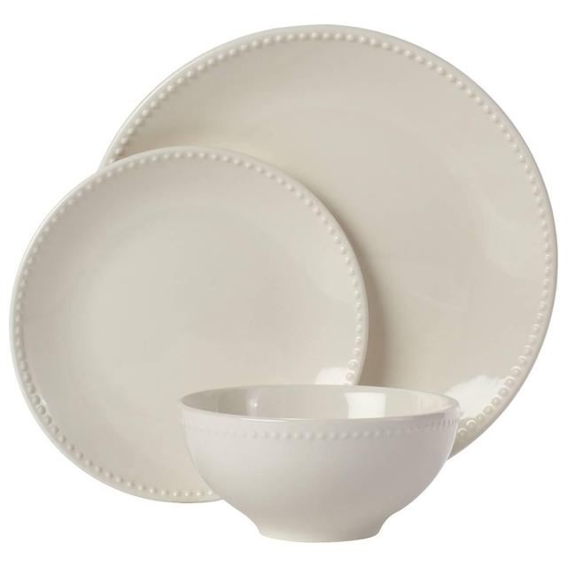 Martha Stewart 12pc. Beaded Rim Dinnerware Set