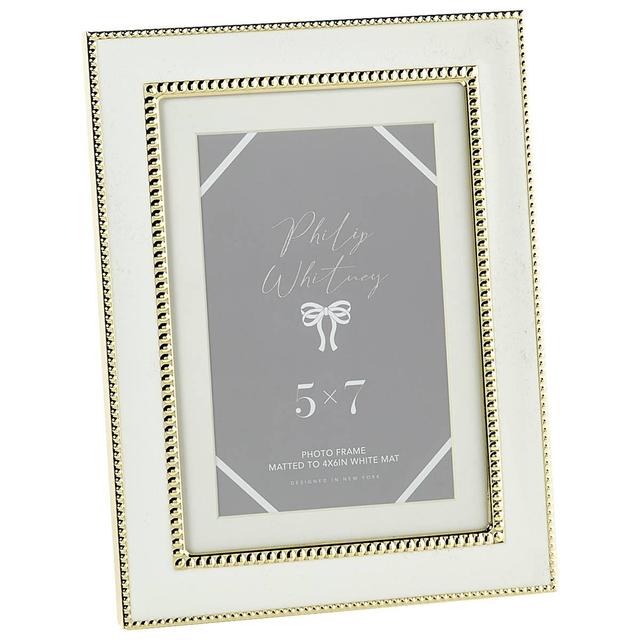 Godinger Photo Frame - White Resin