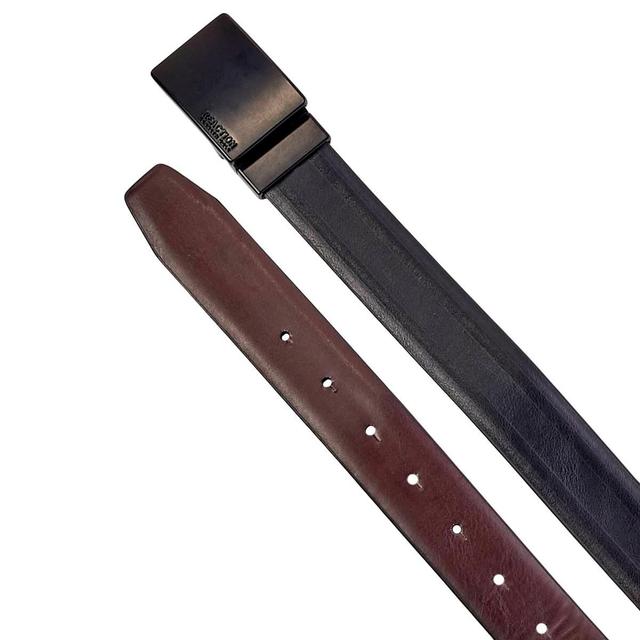 Mens Kenneth Cole(R) Reaction(tm) 35mm Reversible Plaque Stretch Belt