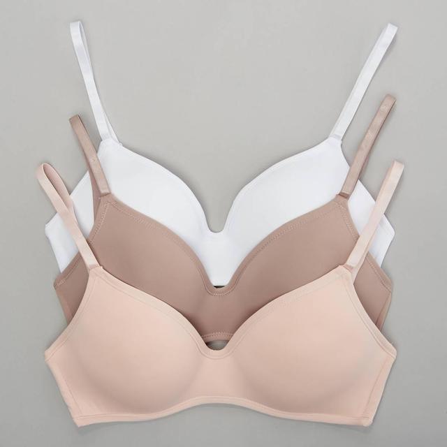 Womens Rene Rofe(R) 3pk. Comfort Wire-Free Bras B26009H3-PWBW