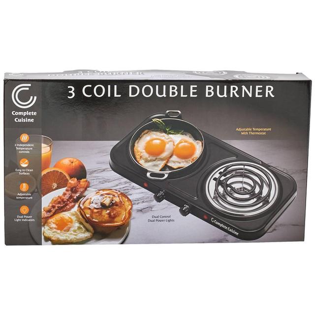 Complete Cuisine 3-Coil Double Burner