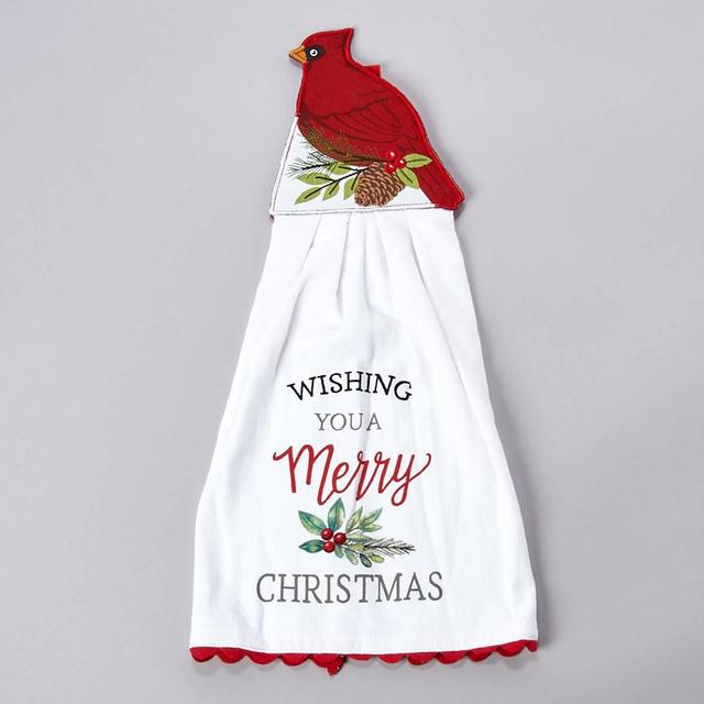 Kay Dee Winter Cardinal Hang Up Kitchen Towel