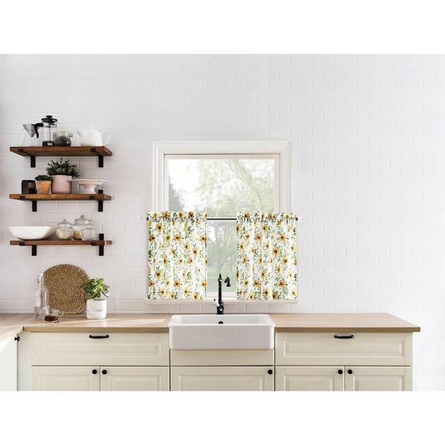 Sunflower Valley Kitchen Curtains