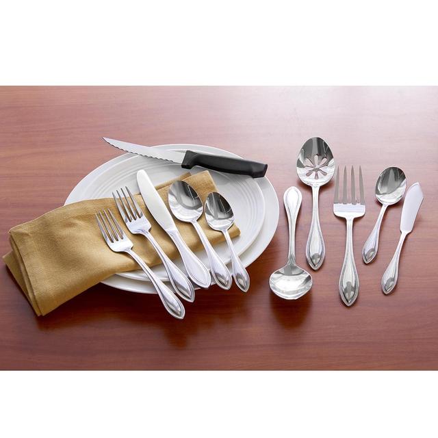 Pfaltzgraff(R) 53pc. American Bead Silverware Set