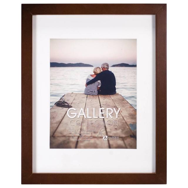 Malden Galley Walnut Matted Frame - 8x10/11x14