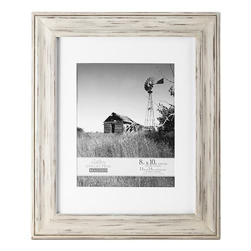 Malden Whitman Whitewash Matted Picture Frame - 8x10