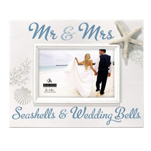Malden Mr. & Mrs. Seashells Frame - 4x6
