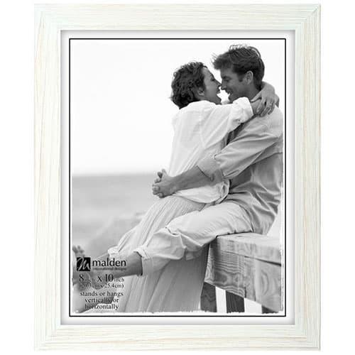 Malden White Wash Linear Frame - 8x10