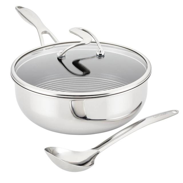 Circulon(R) 3pc. Stainless Steel Chef Pan and Utensil Set