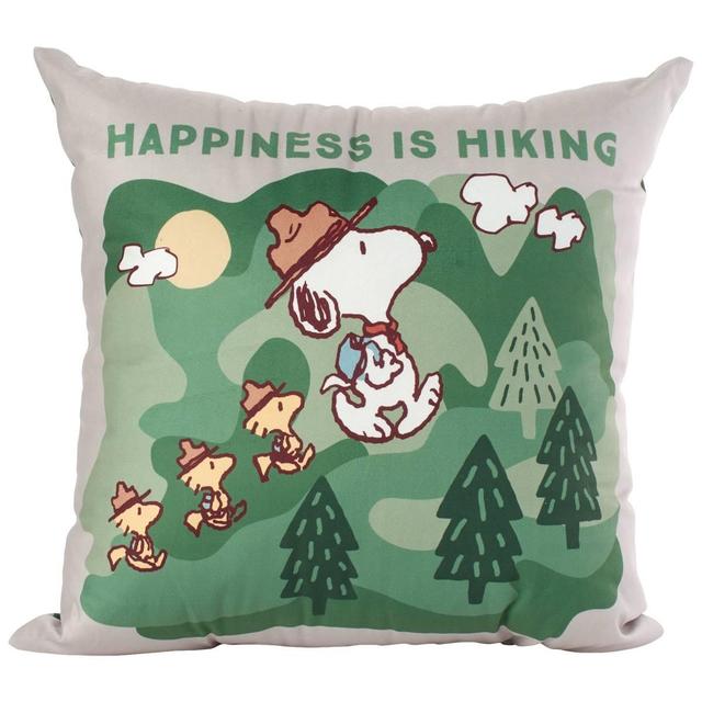 Happiness is Hiking Peanuts(tm) Decorative Pillow - 18x18