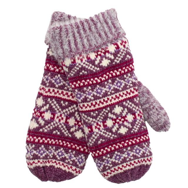 Womens Muk Luks Chenille Nordic Mitten