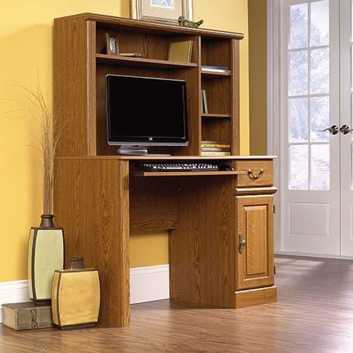 Sauder Orchard Hills Computer Desk with Hutch - Oak