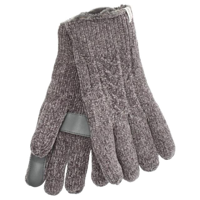 Womens Isotoner Chenille Cable Knit Gloves