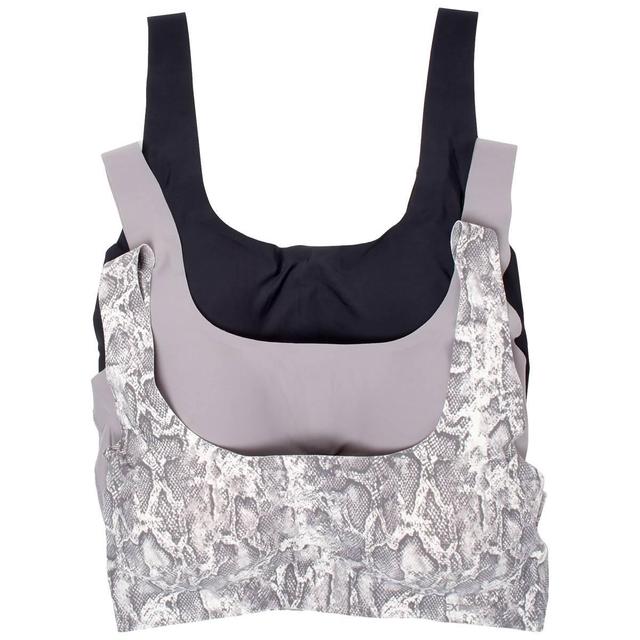 Womens Express 3pk. Square Neck Laser Bralettes EX00451B3