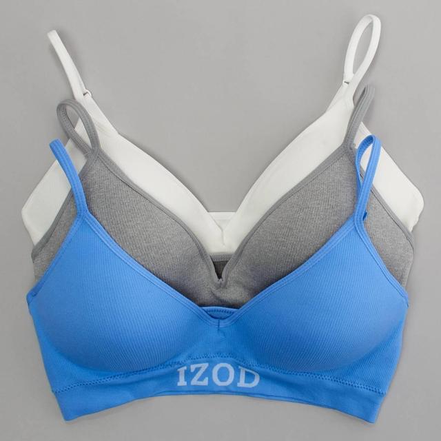Juniors IZOD(R) 3pk. Seamless Molded Bras IZ19751