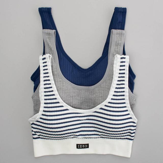 Juniors IZOD 3pk. Ribbed Seamless Wire-Free Bras IZ69858BV