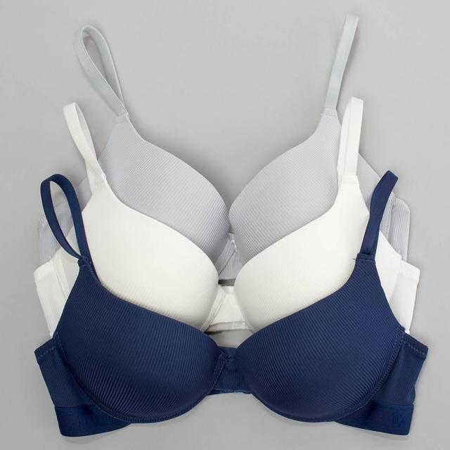 Juniors IZOD(R) 3pk. Ribbed Micro Pushup Bras IZ70951BV