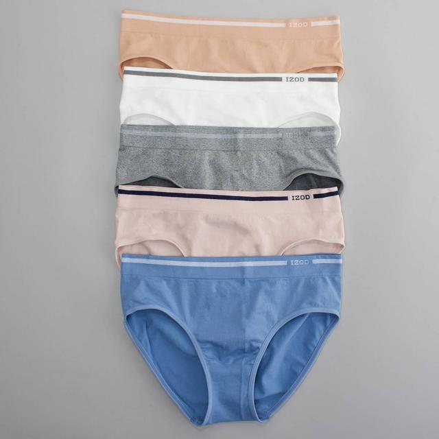 Juniors IZOD(R) 5pk. Seamless Hipster Panties - IZ70188BV