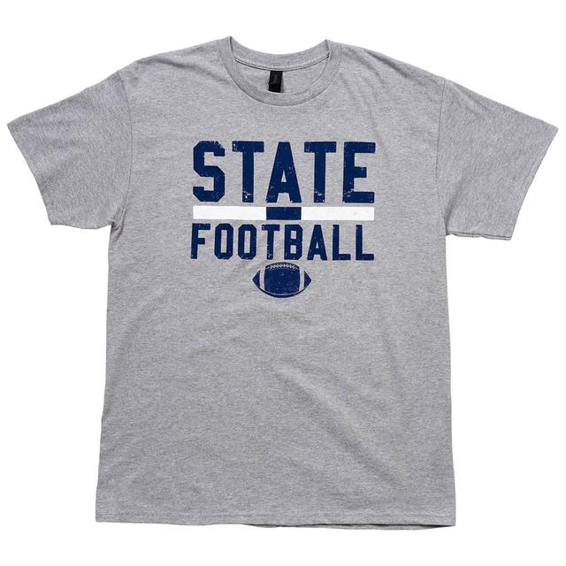 Mens Tailgate Football Stripe Short Sleeve Tee