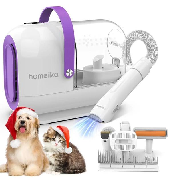 Homeika Pet Grooming Vacuum w/ 7 Tools - H317-WHITE