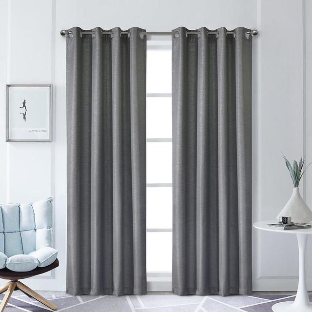 Sparkle Woven Grommet Panel w/ Lurex Accent