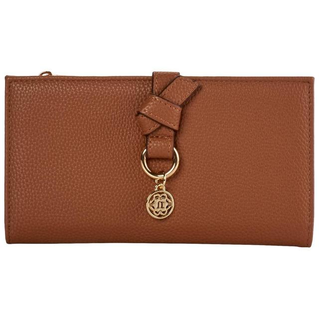 Womens Nannette Lepore Toya Large Bifold Wallet with Knot