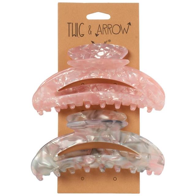 Womens Twig & Arrow 2pk. Iridescent Hair Claw Clips