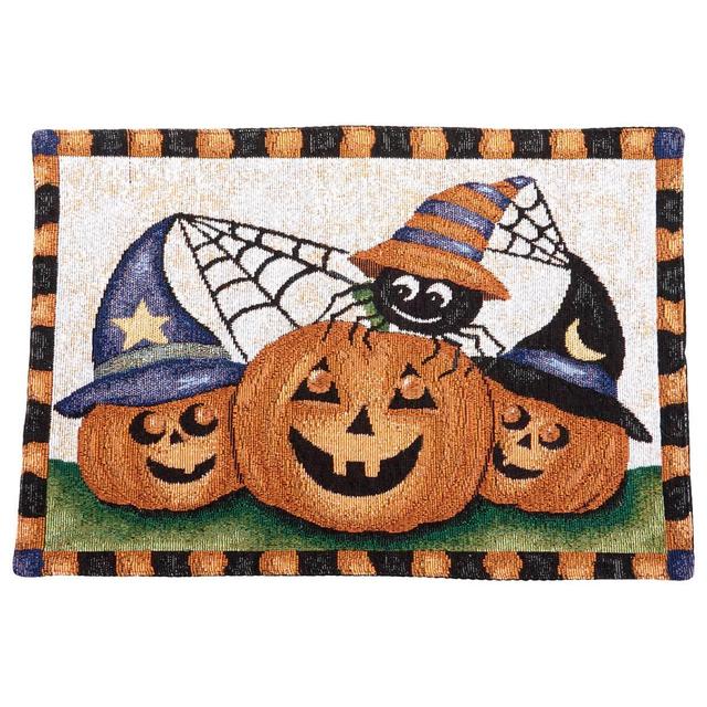 3 Jack o' Lantern Harvest Placemat