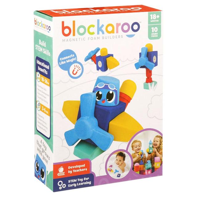 Blockaroo Magnetic Foam Building Blocks - Plane