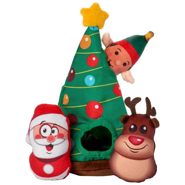 Hide & Seek Christmas Tree Dog Toy