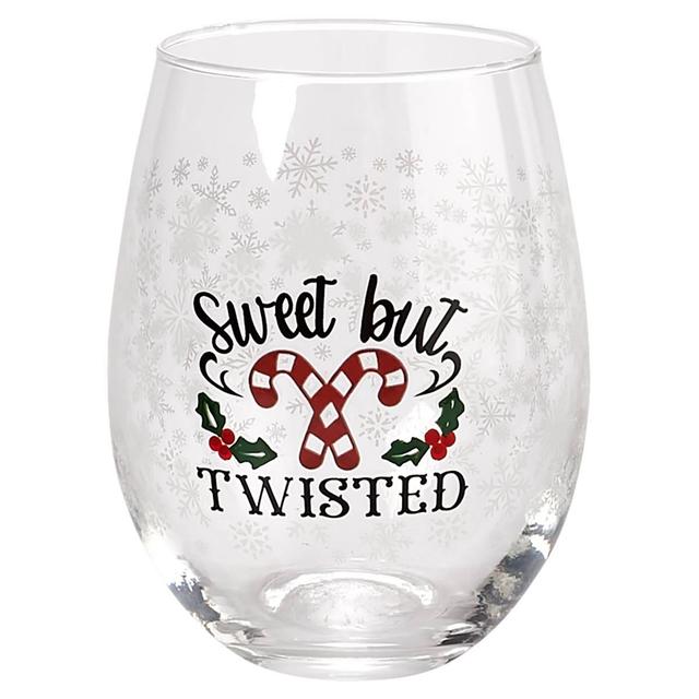 Home Essentials 18oz. Sweet but Twisted Stemless Wine Glass