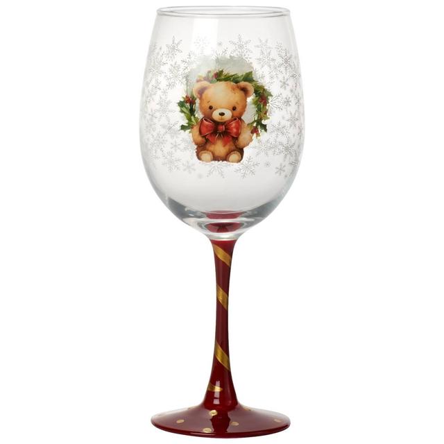 Home Essentials Winterberry Lane Holiday Bear Goblet