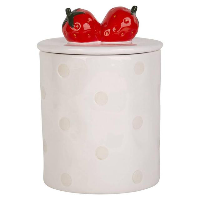 Home Essentials Dots Canister with Strawberry