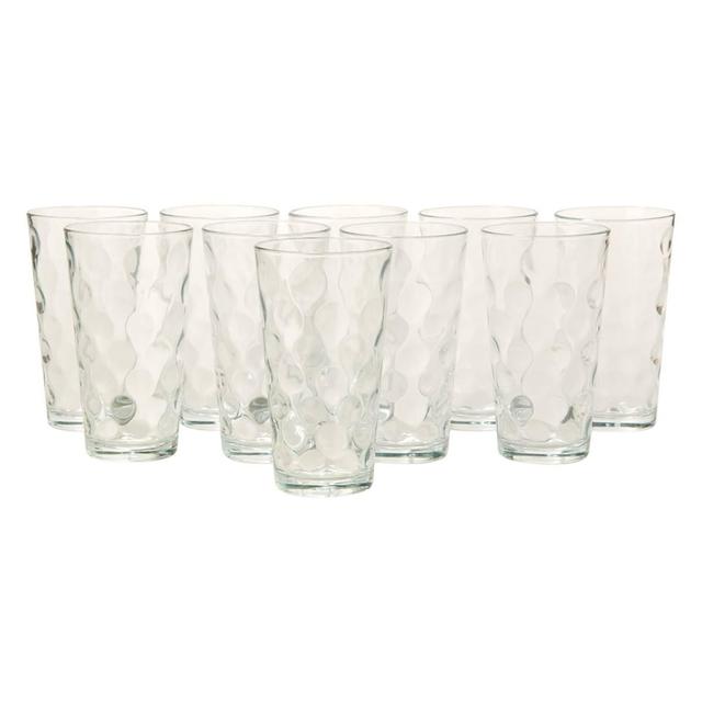 Home Essentials Modern Living Eclipse Set of 10 High Ball Glasses