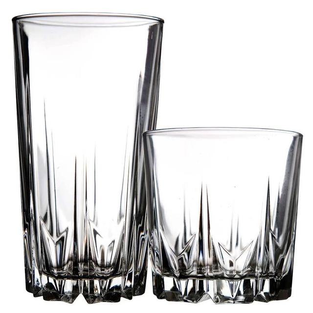 Home Trend Set of 16 Diamante Beverage Set