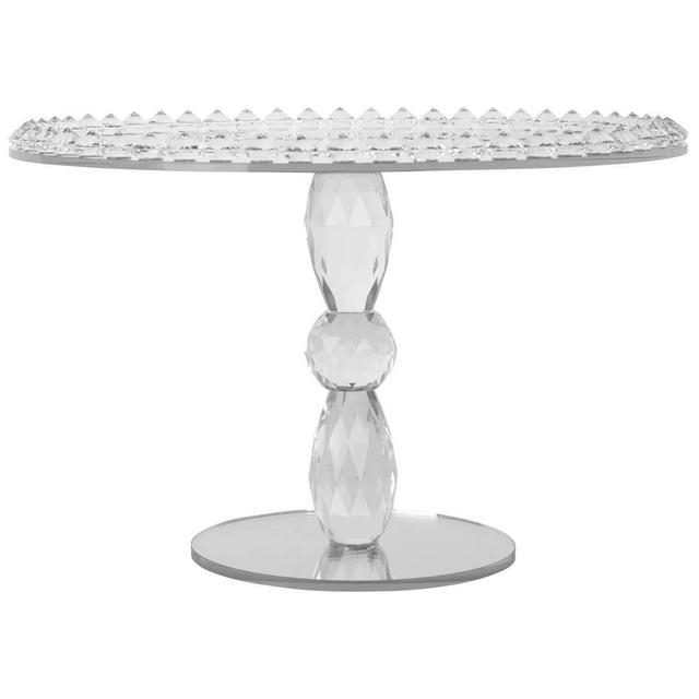 Home Essentials 12in. Round Crystal Cake Stand