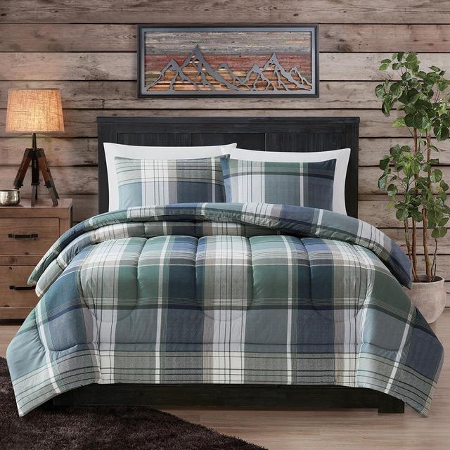 London Fog Duke Plaid 3pc. Reversible Comforter Set