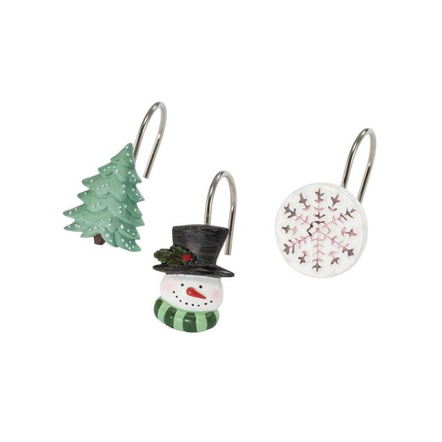 Avanti Winter Snowman 12pc. Shower Hook Set