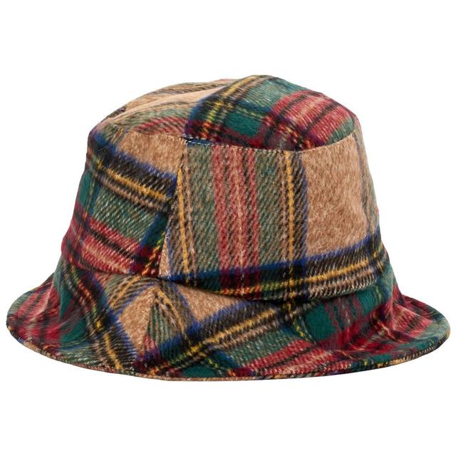 Womens Steve Madden Tartan Bucket Hat