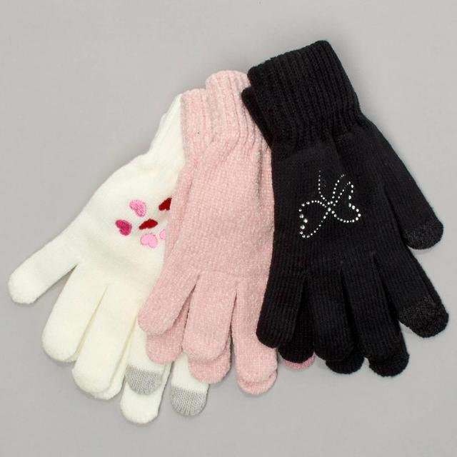 Womens Betsey Johnson 3pk Gloves
