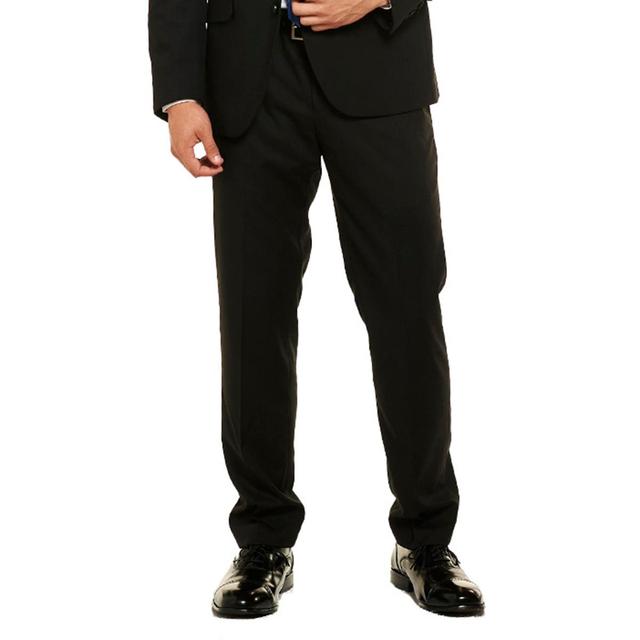 Mens Kenneth Cole(R) Reaction(tm) Solid Slim Fit Suit Pants - Black