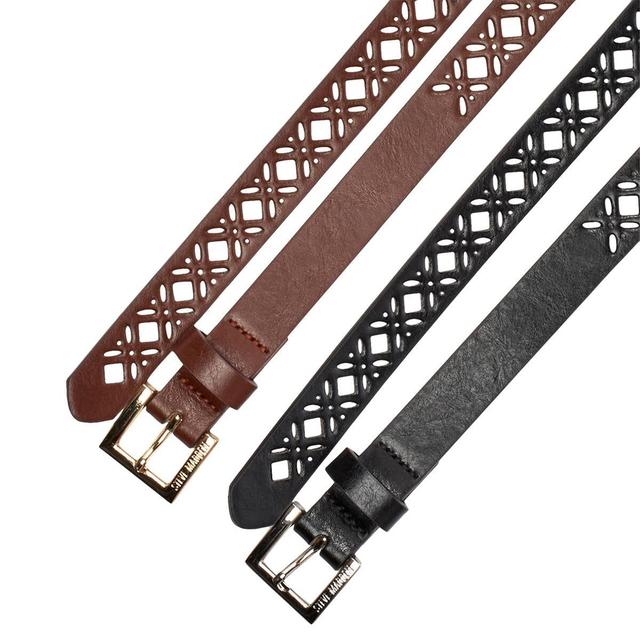 Womens Steve Madden 2 for 1 Belt