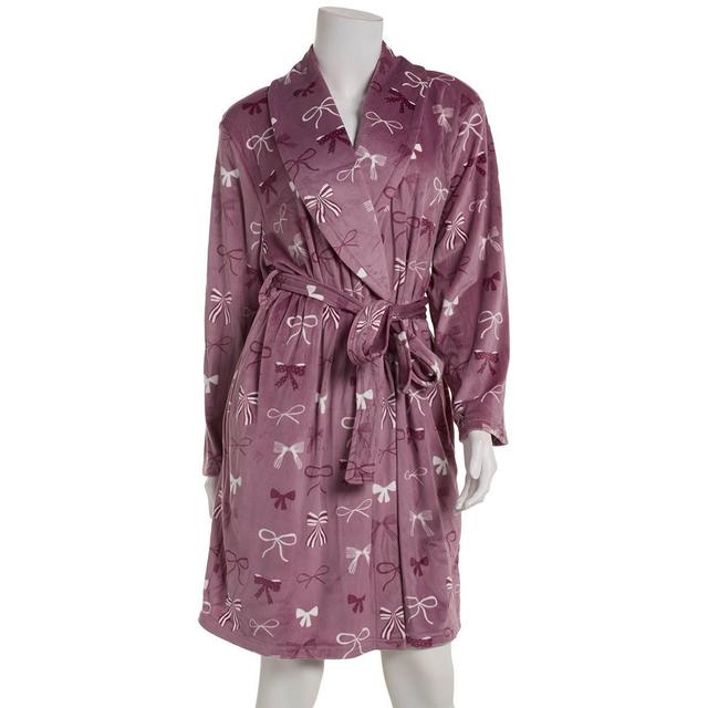 Womens Dreaming Of Jules Long Sleeve Bows Shawl Robe