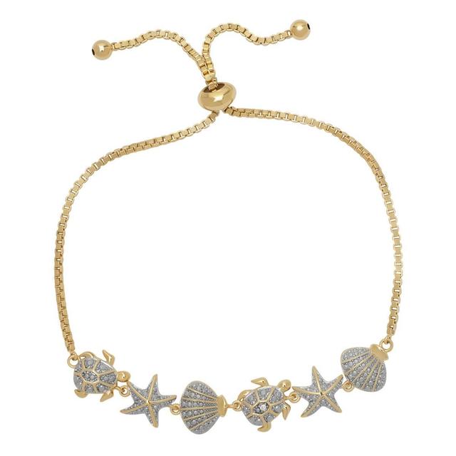 Accents by Gianni Argento Diamond Accent Multi Sea Life Bracelet