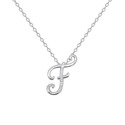 Accents by Gianni Argento Accent Initial F Pendant Necklace