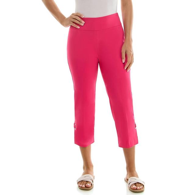 Womens Zac & Rachel Pull On Millennium Slim Cropped Leg Pants