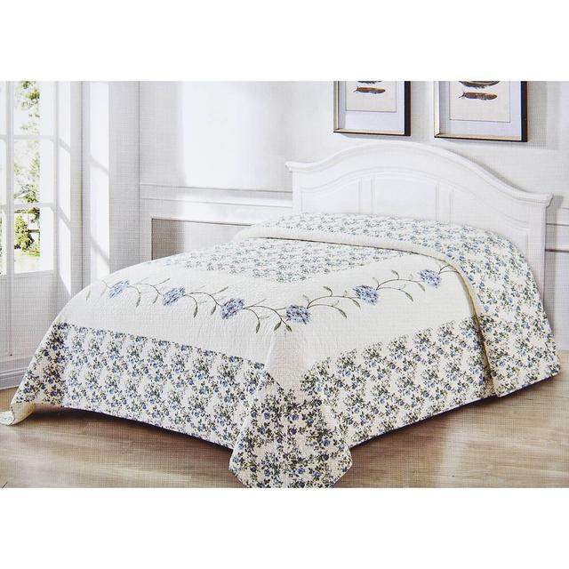 Carnation Home Fashions Embroidered Bedspread