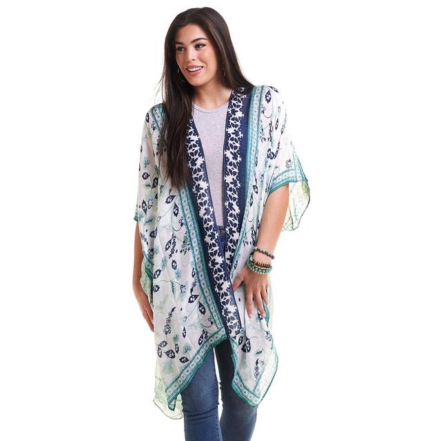 Womens Modena Classic Floral Kimono