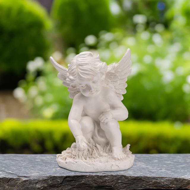 Northlight Seasonal Reaching Cherub Angel Garden Statue