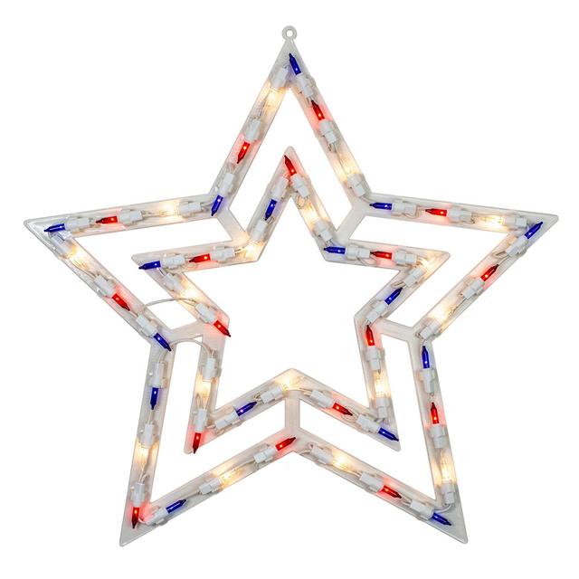 Northlight Seasonal 17in. Patriotic Star Window Silhouette